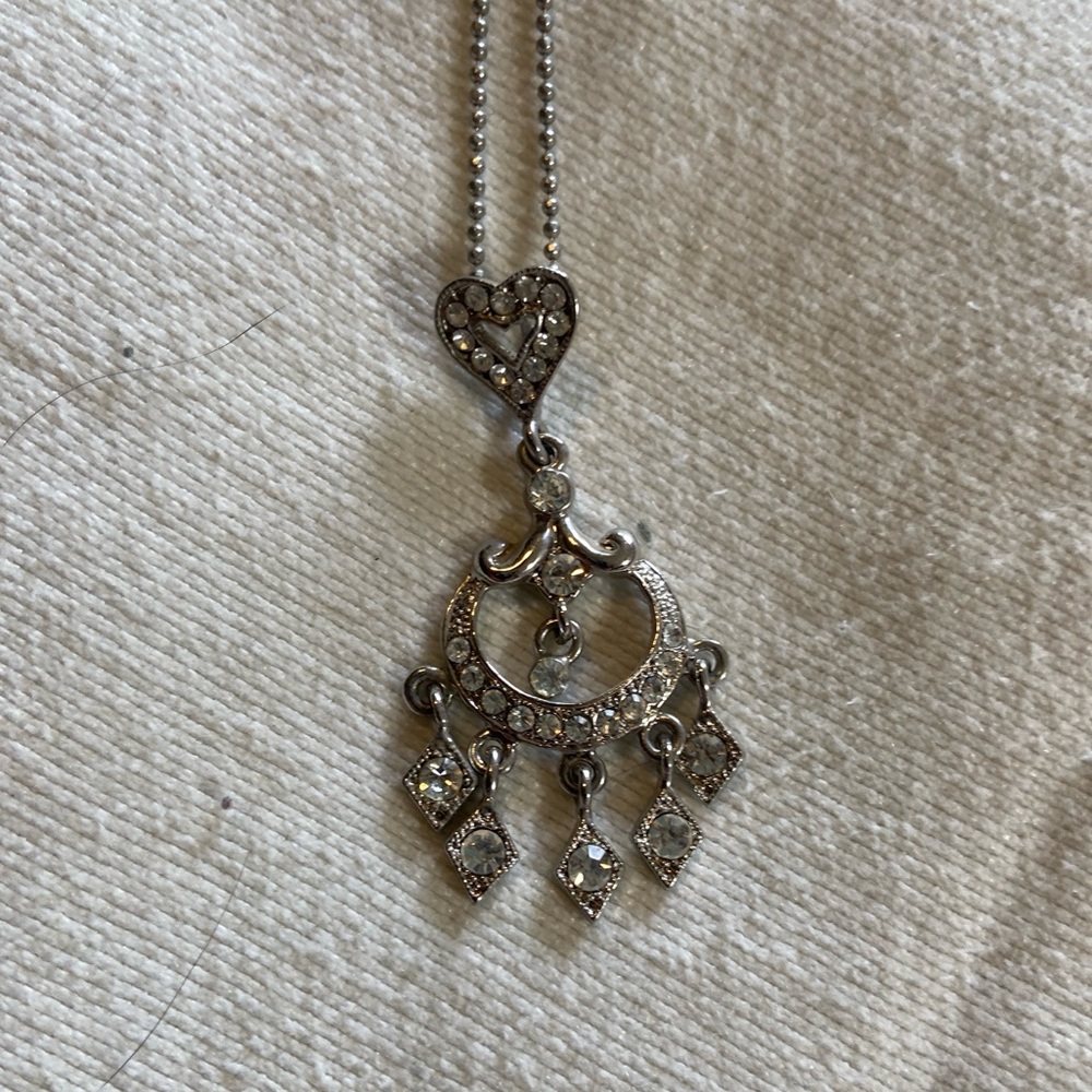 Necklace Hearts and Diamond shapes 10 inches